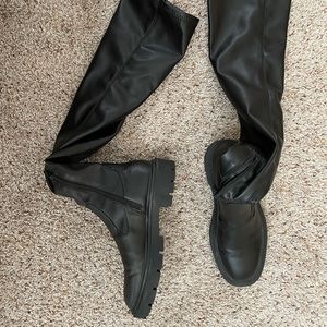 Zara over the knee boots.